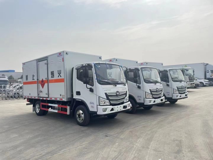 福田歐馬可1.4噸藍牌氣體廂式運輸車